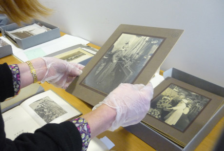 Archives research at Library of Birmingham [Photo: Stephen Patrick Burke]